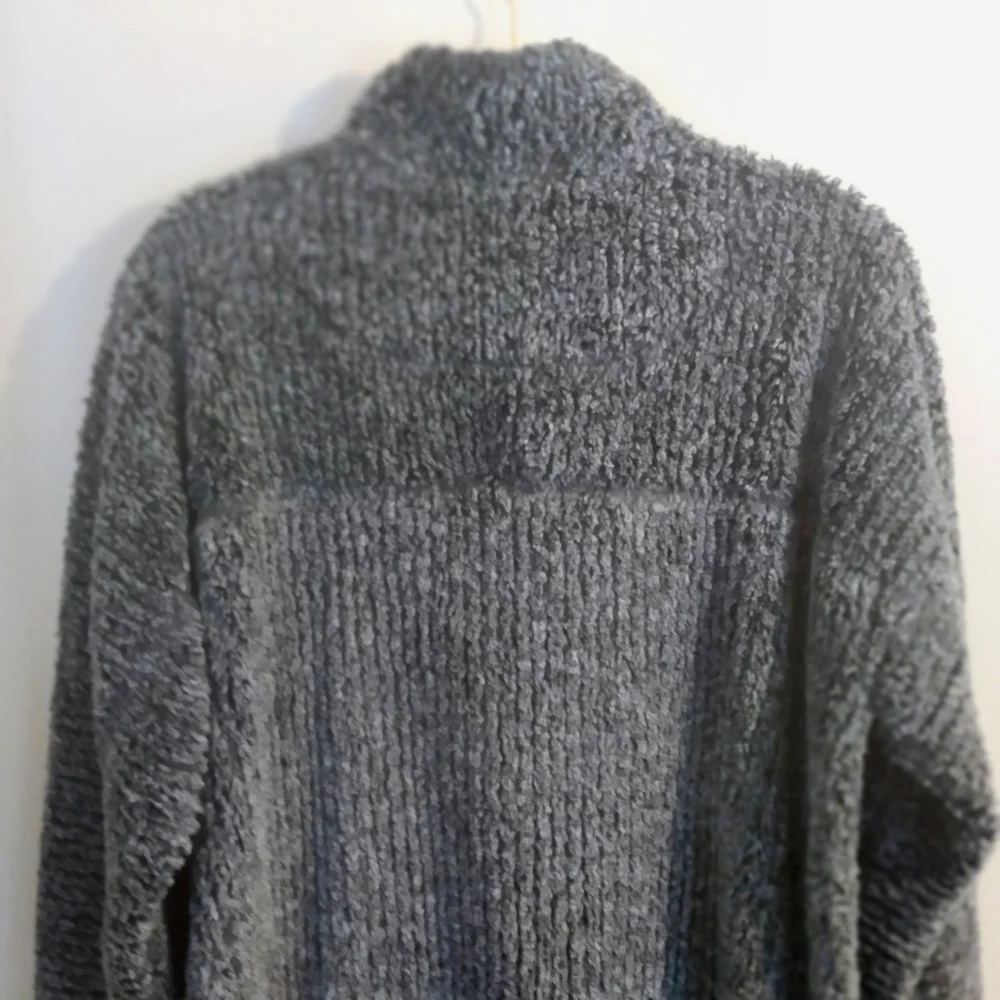 True Grit 1/4‎ Zip Cozy Lightweight Sherpa Pullover Nordic Sweater Unisex